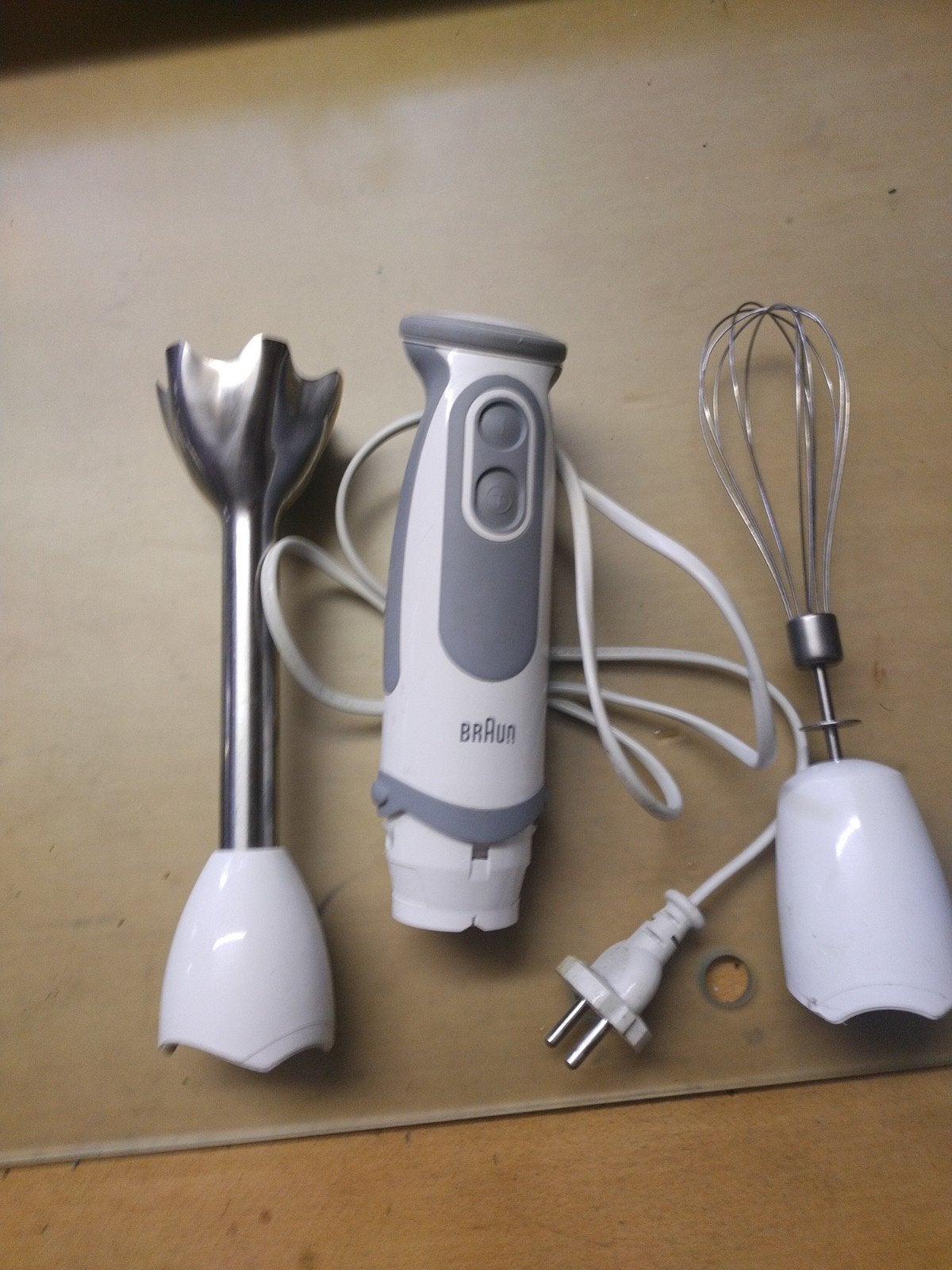 Braun staafmixer met garde en diverse snelheden, Ophalen of Verzenden, Gebruikt, 3 snelheden of meer