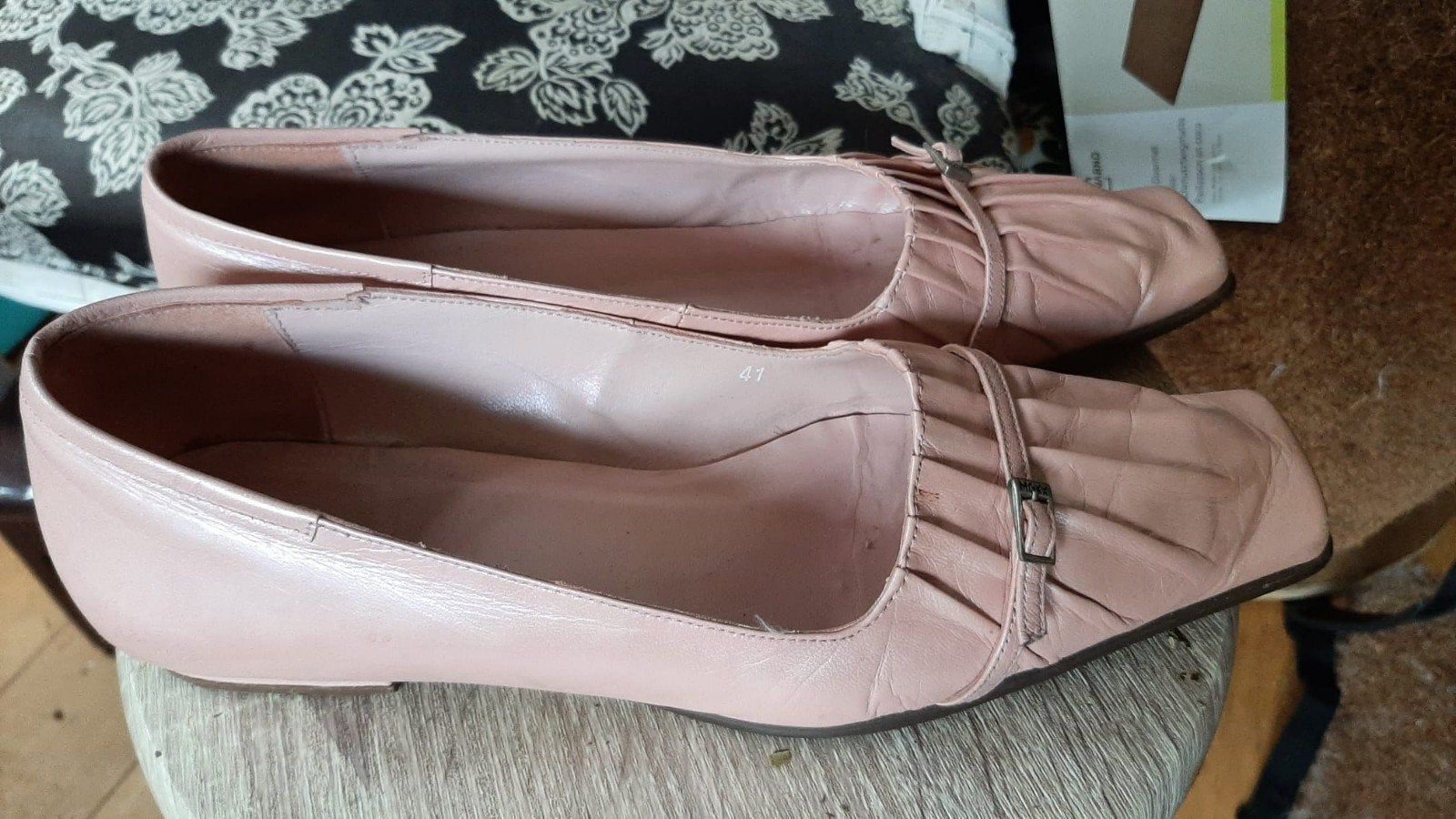 Mexx Ballerina's maat 41. Zachtroze leer met parelmoerglans, Mexx, Zo goed als nieuw, Ballerina's, Ophalen of Verzenden