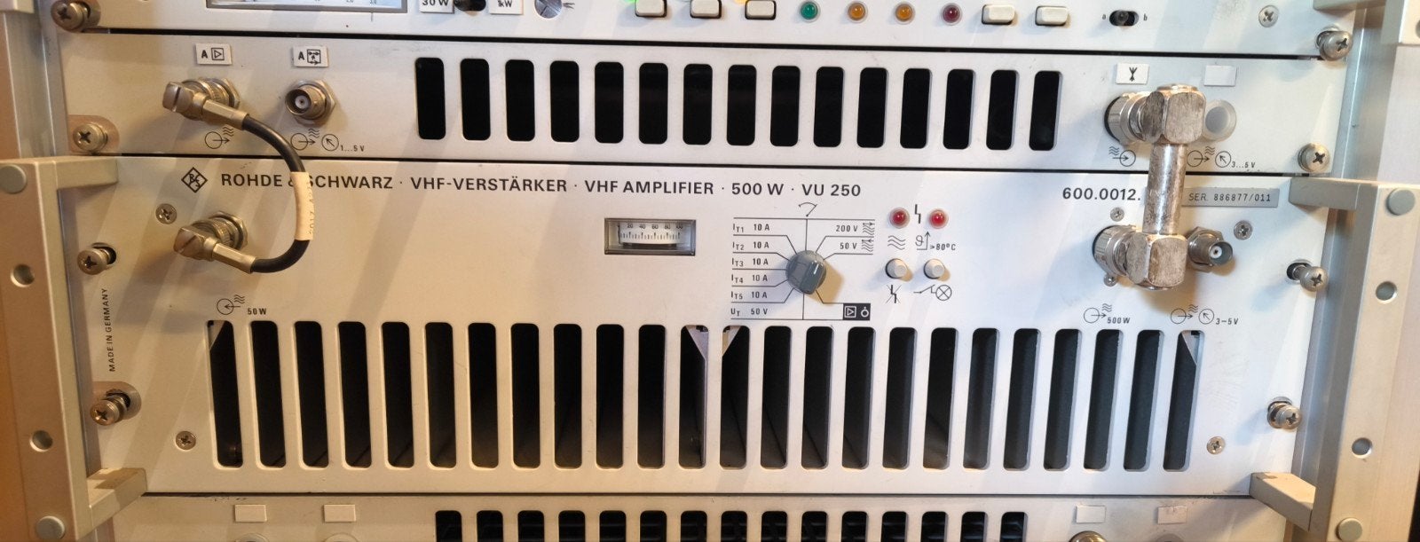 Rohde & Schwarz VU250 500W+, Ophalen