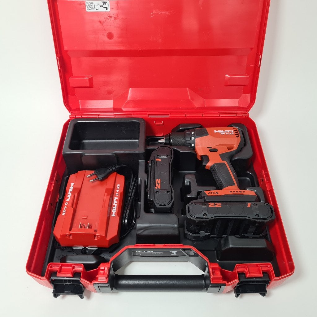 Hilti SF 4-22 Accuboormachine |2x B22-85 | Lader | Als Nieuw, Ophalen of Verzenden, Zo goed als nieuw, Boor- en Schroefmachine