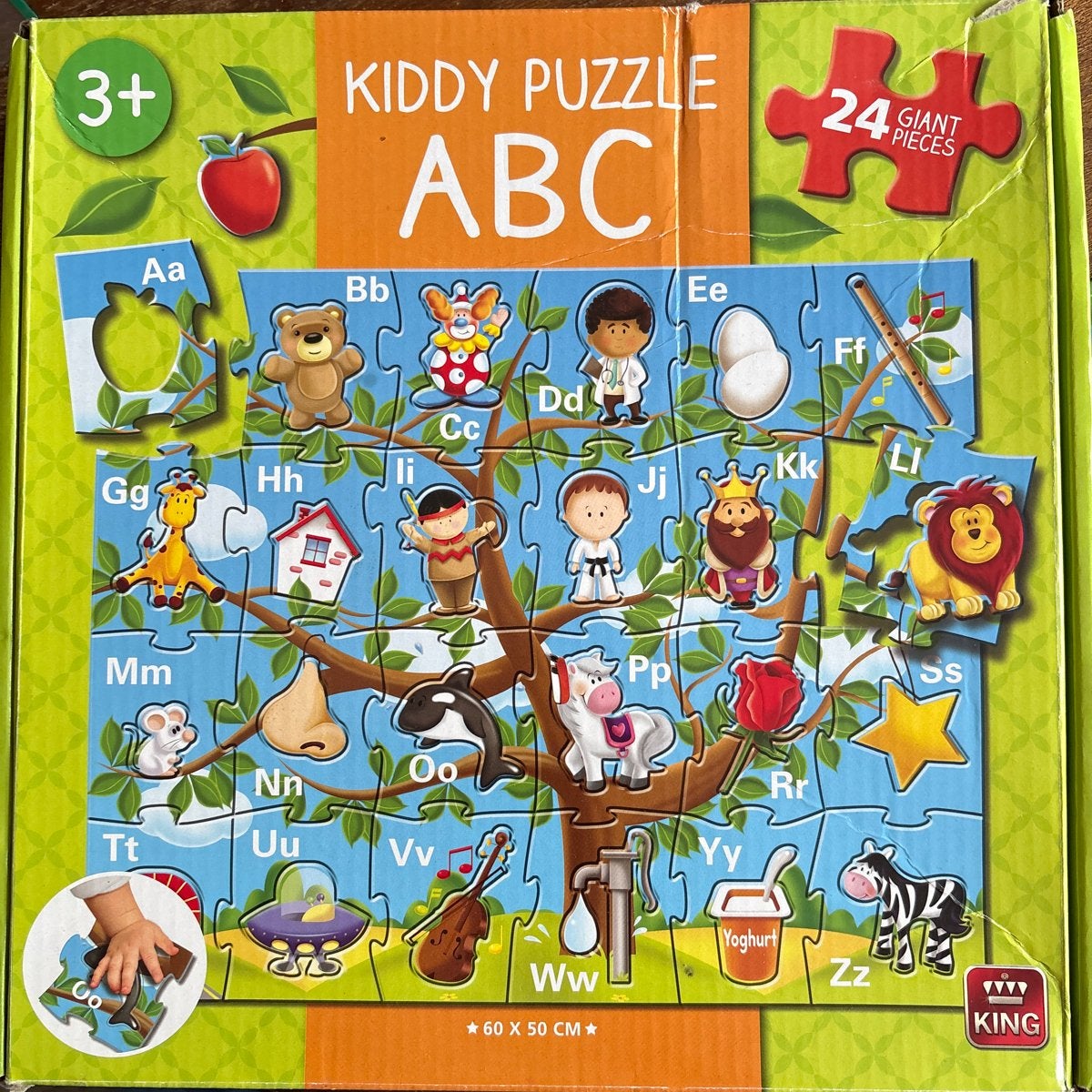 Kiddy Puzzle ABC - 24 Reuze Stukken, Ophalen of Verzenden, 10 tot 50 stukjes, Zo goed als nieuw, 2 tot 4 jaar