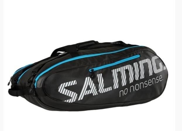 Salming tennis/ squash tas - Zwart/Blauw, Ophalen of Verzenden, Zo goed als nieuw, Tas