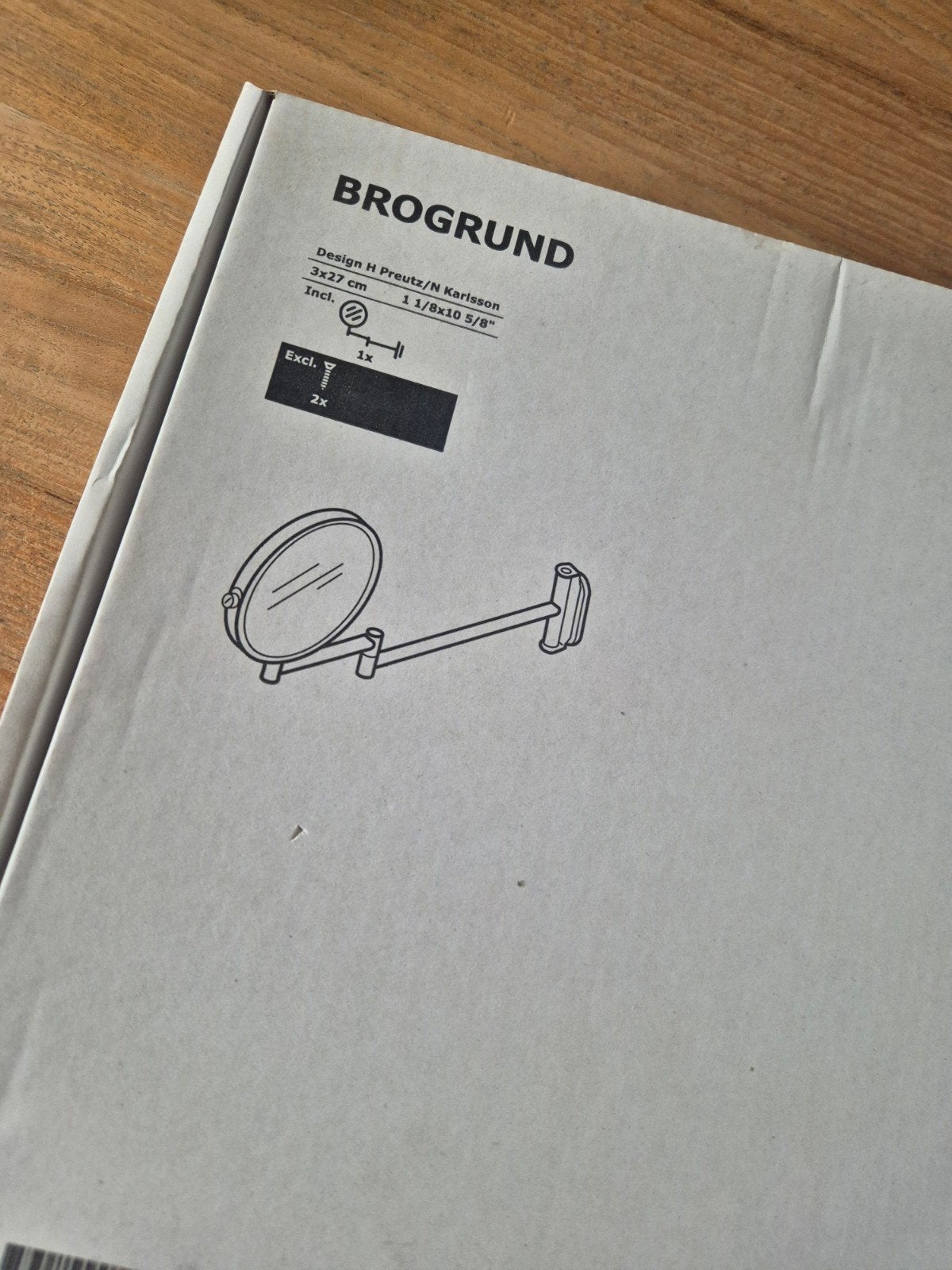IKEA BROGRUND Spiegel - Nieuw in doos, Minder dan 50 cm, Rond, Nieuw, Ophalen of Verzenden