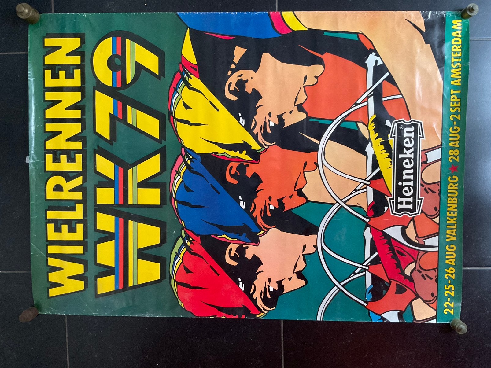 Affiche wk wielrennen 1979, Ophalen of Verzenden
