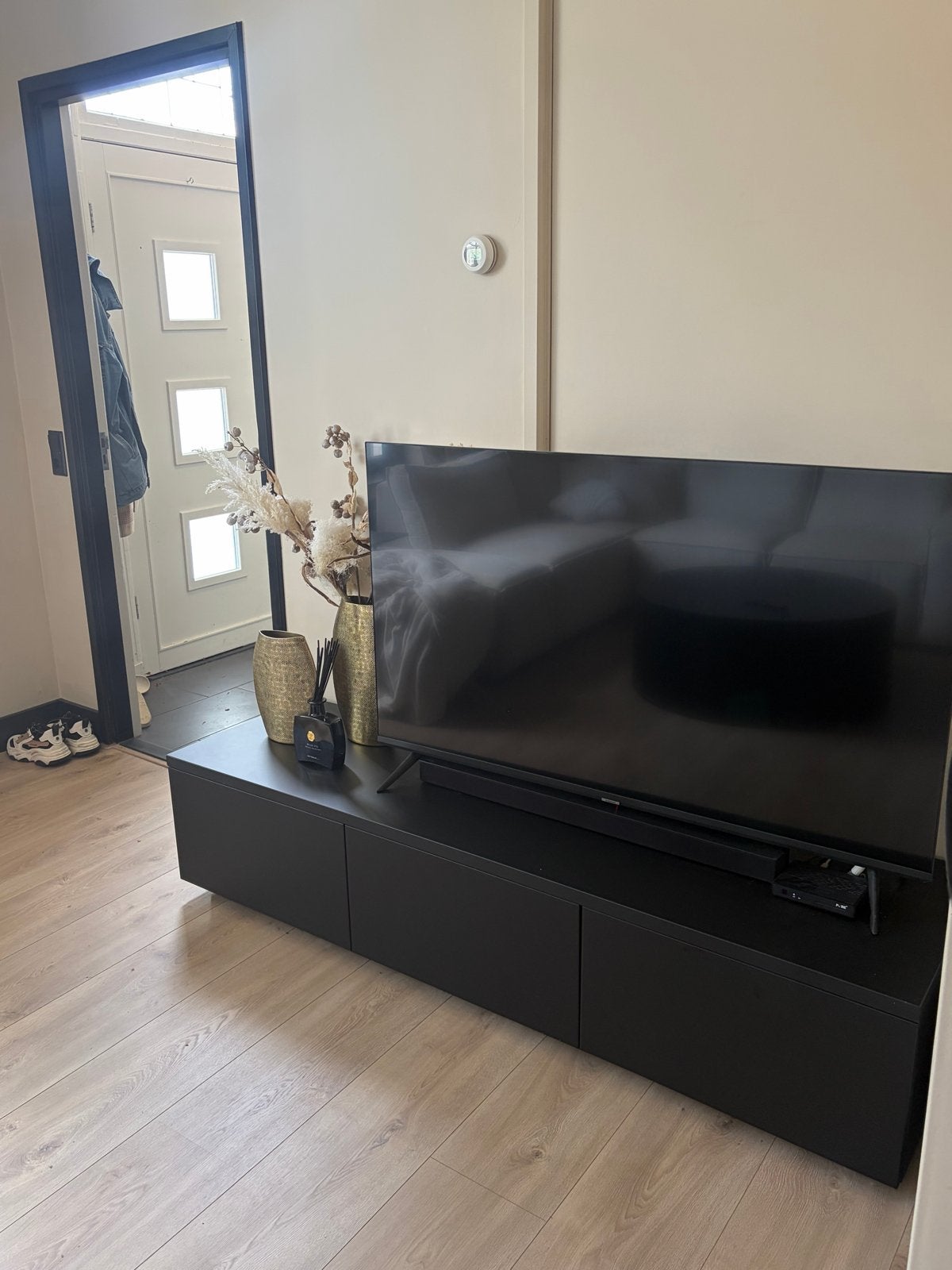 Zwevend TV-meubel Zen Lifestyle – Mat Zwart (180 cm), Ophalen, Overige materialen, 150 tot 200 cm, Zo goed als nieuw