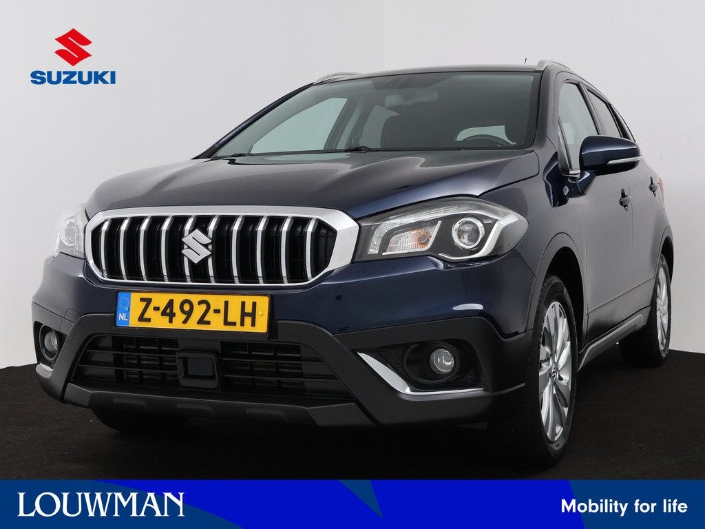 Suzuki S-Cross 1.4 Boosterjet Select Smart Hybrid | Automaat, Auto's, Suzuki, 12 maanden, Stof, Blauw, Bedrijf