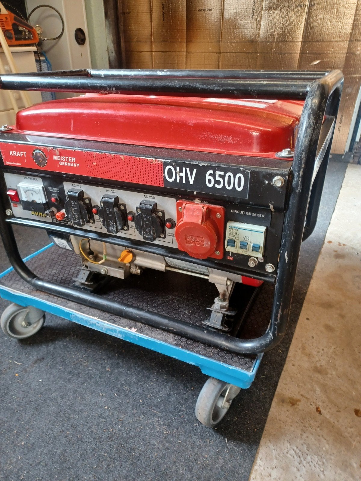 Stroomgenerator OHV 6500 met krachtstroom, goede staat, Ophalen, Gebruikt, 5 tot 10 kVA, Overige typen