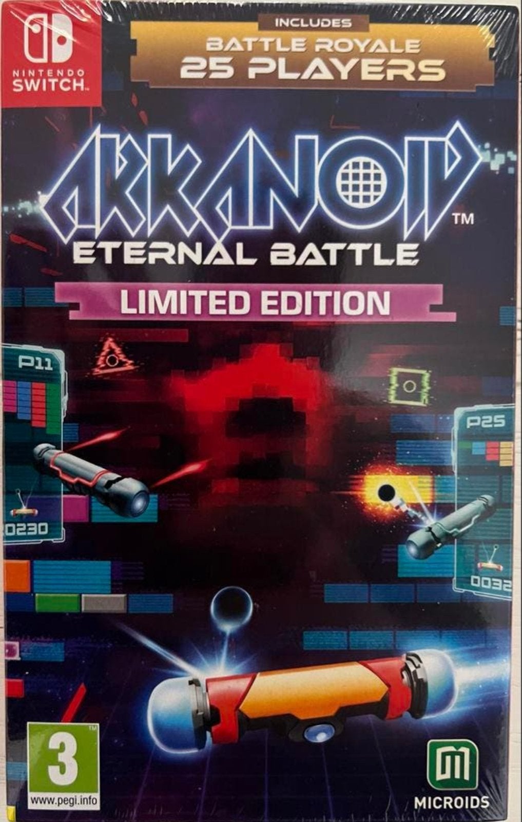 Arkanoid Eternal Battle Limited Edition Nintendo Switch, Switch 2019 Upgrade, Met games, Met 2 controllers, Nieuw