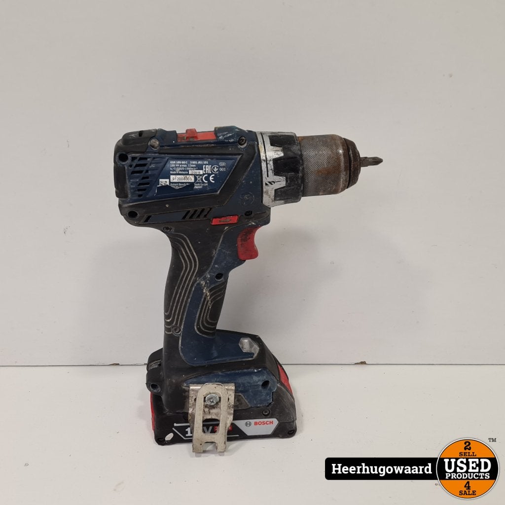 Bosch GSR 18V-60 C Schroefboormachine incl. Accu in Goede St, Doe-het-zelf en Verbouw, Gereedschap | Boormachines, Flex Ltd., Gebruikt