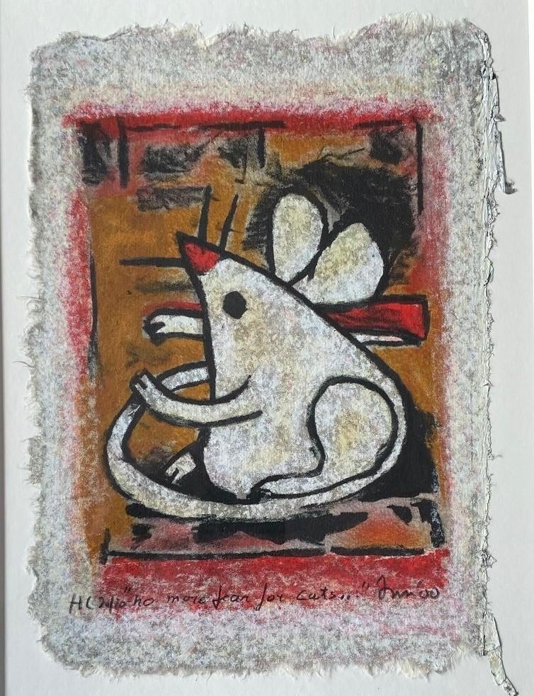 Hans Innemee - No more fear for cats - Bieden of kopen, Antiek en Kunst, Ophalen of Verzenden