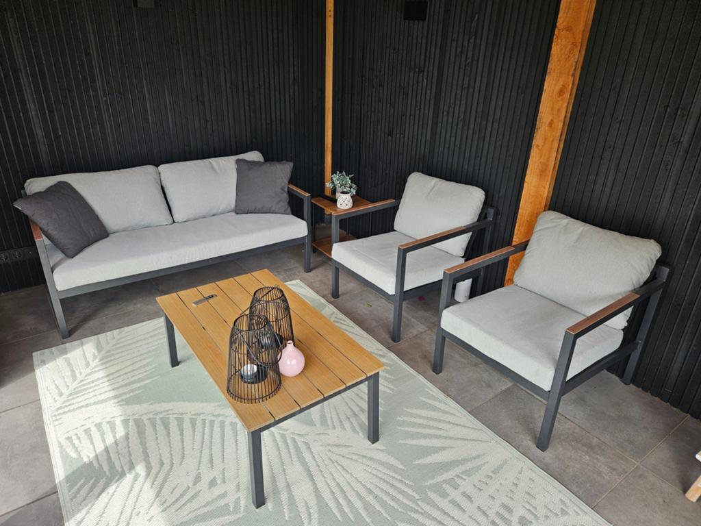 Loungeset, Tuin en Terras, Tuinsets en Loungesets, Ophalen, Gebruikt, Kunststof, Bank