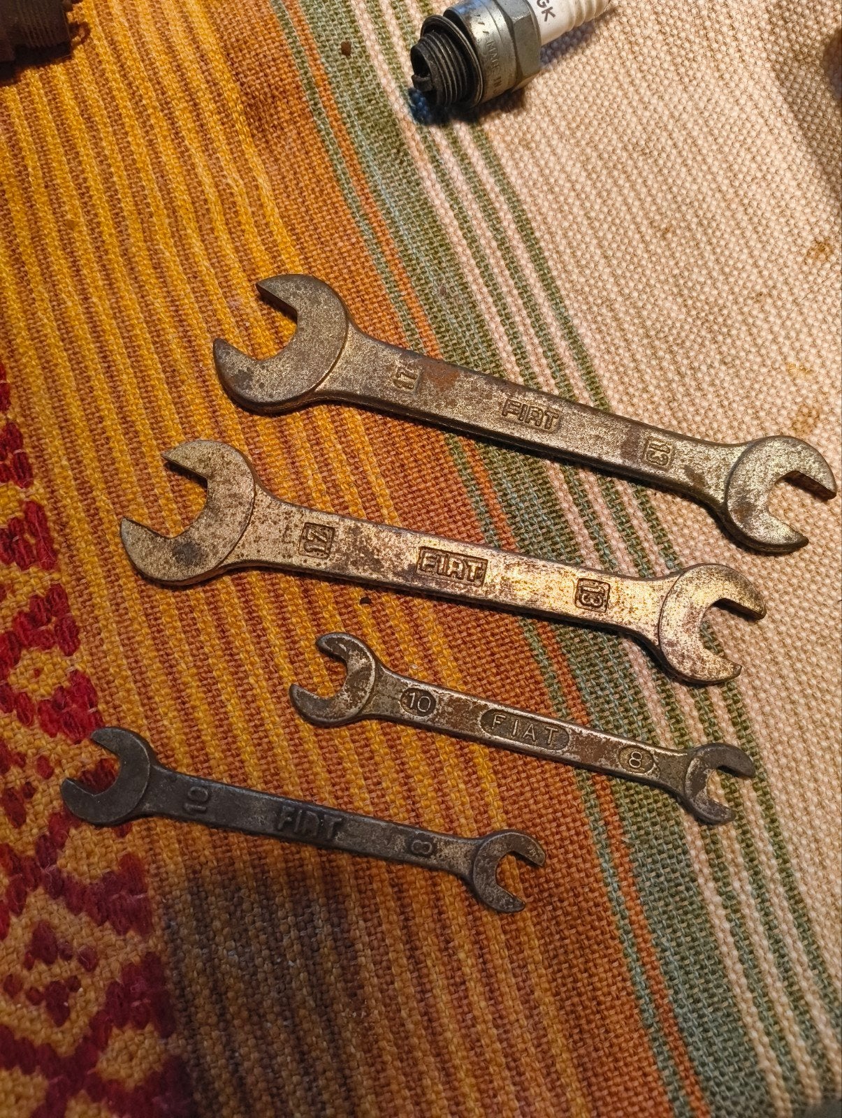 Vintage Fiat moersleutels, Auto diversen, Autogereedschap, Ophalen of Verzenden