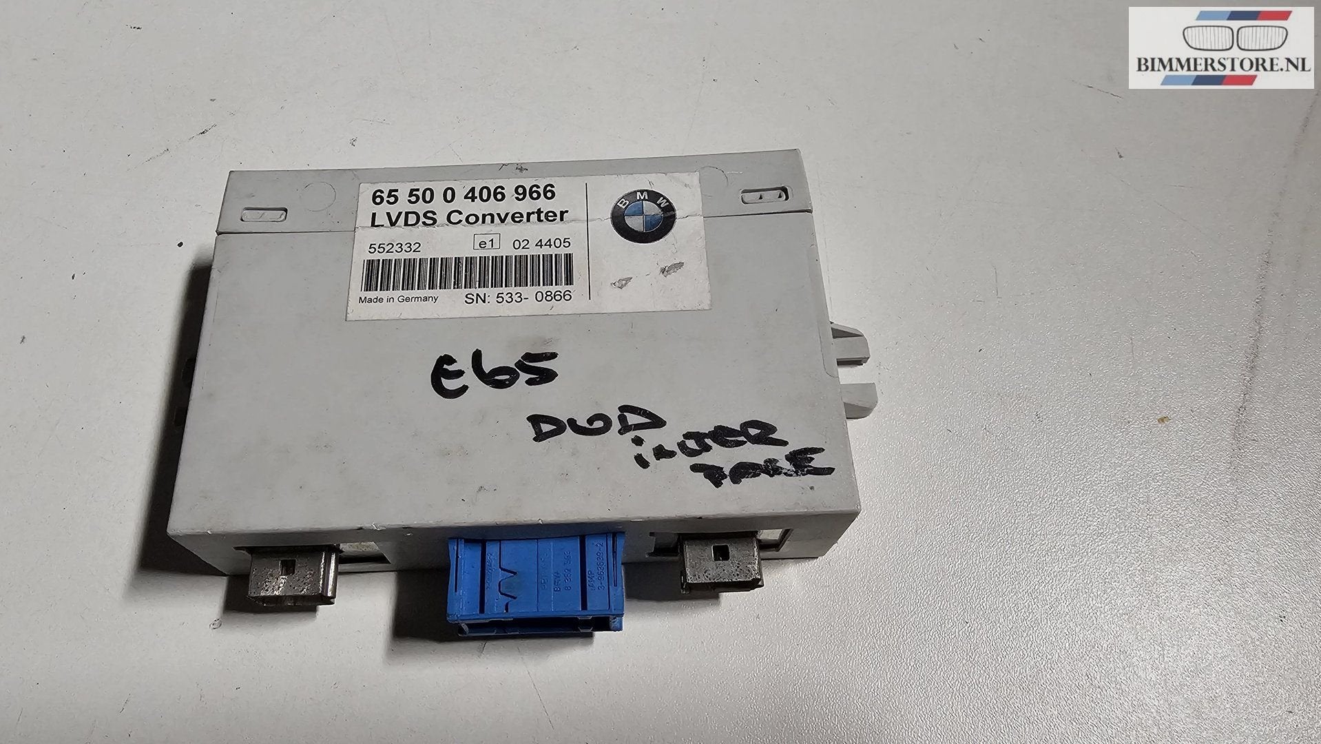 LVDS converter DVD interface BMW E60 M5 E63 M6 65500406966 0, Gebruikt, -, -, Ophalen of Verzenden