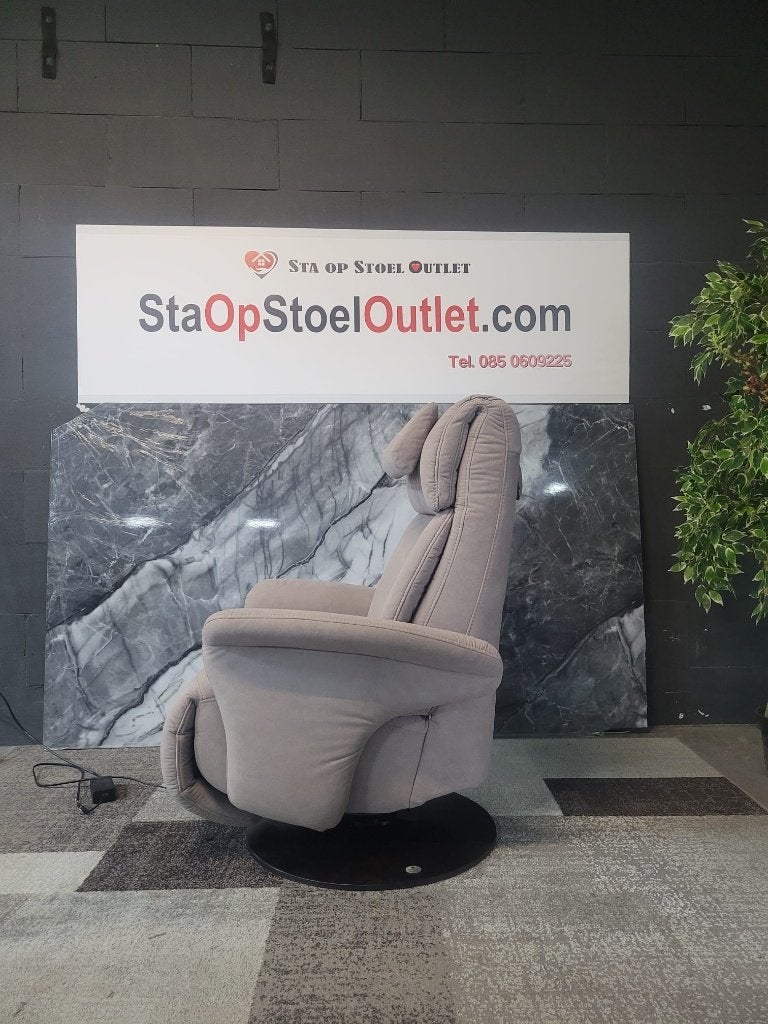 Staopstoel Meubelzorg taupe stof, Minder dan 50 cm, Minder dan 75 cm, Ophalen of Verzenden, Zo goed als nieuw