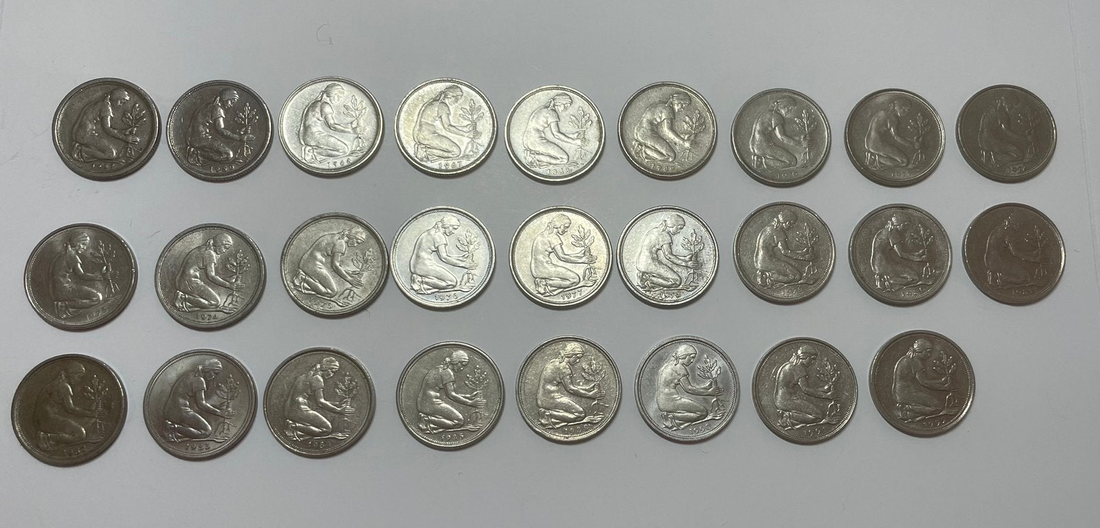 26x 50 pfennig Duitsland, Ophalen of Verzenden, Duitsland