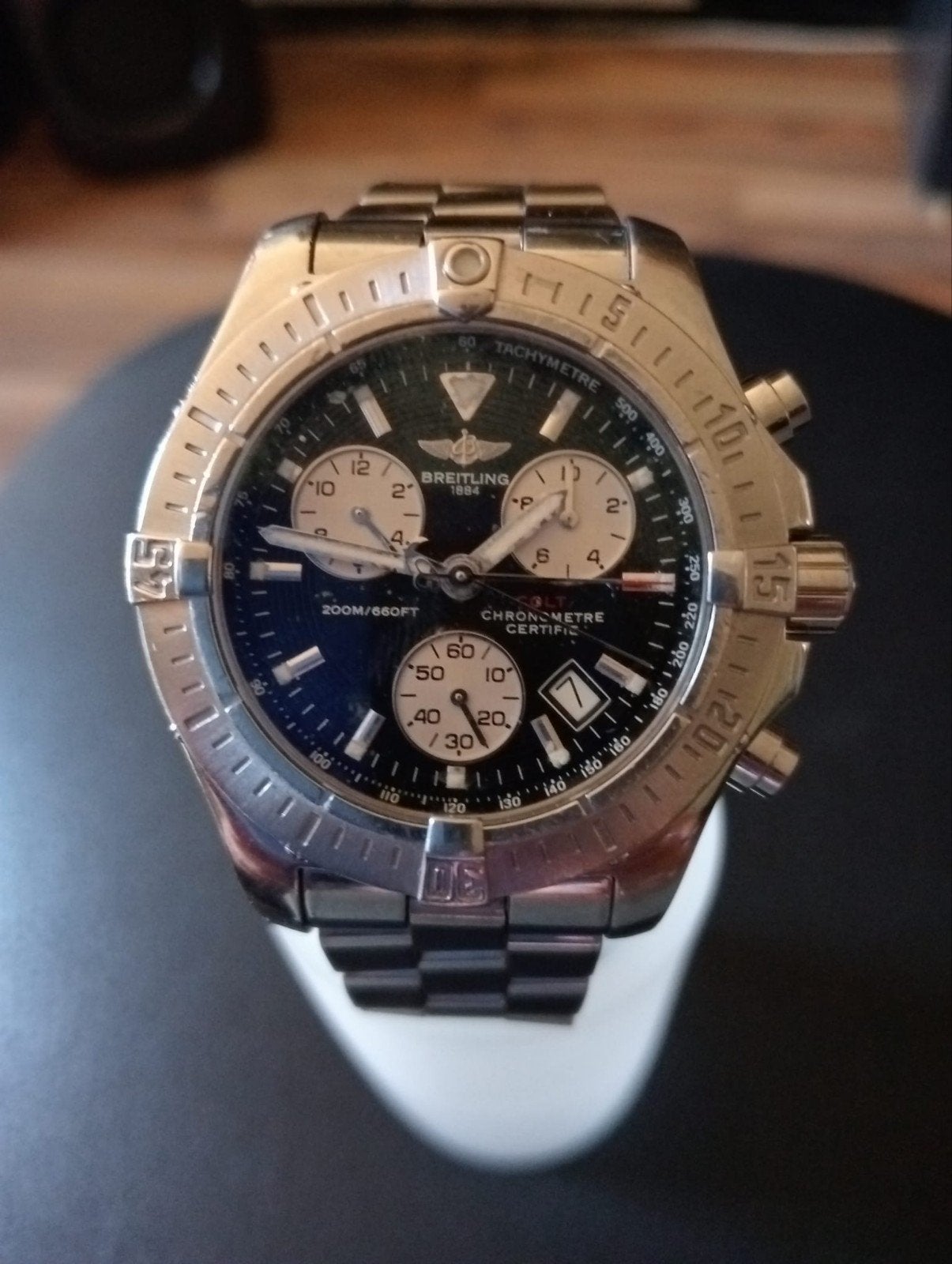 Originele Breitling Colt Chronograph, Ophalen, Staal, Gebruikt, Breitling