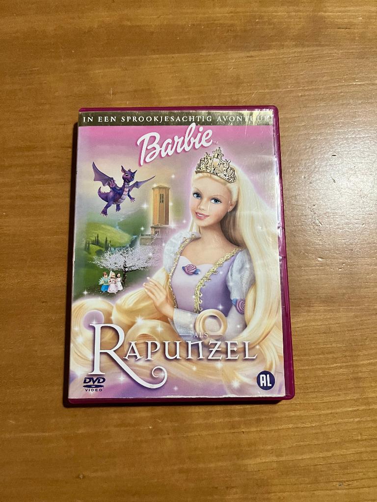 DVD Barbie Rapunzel, Alle leeftijden, Overige genres, Ophalen of Verzenden, Zo goed als nieuw