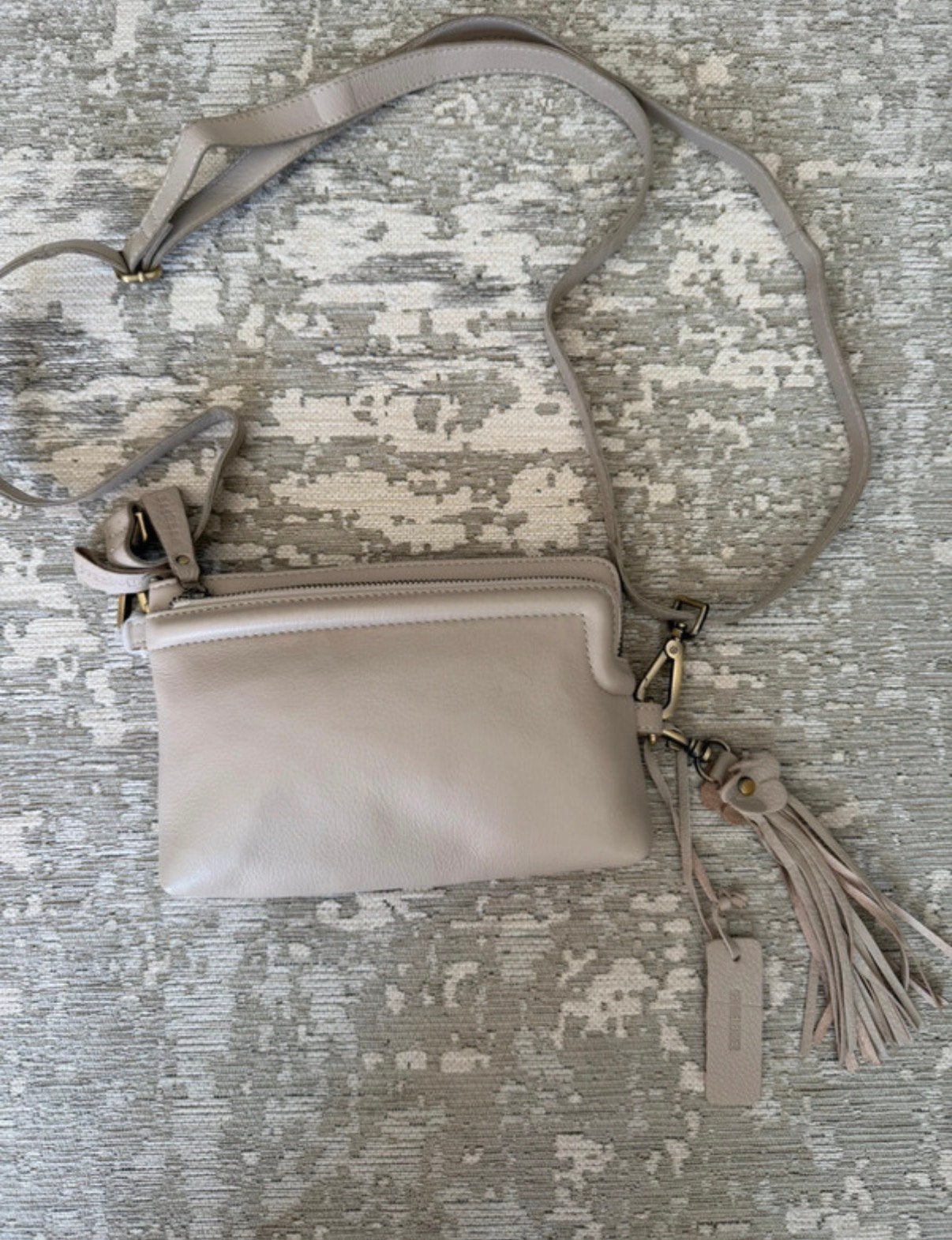 Bag2Bag crossbody schouder tas Perugia, Overige merken, Beige, Ophalen of Verzenden, Zo goed als nieuw