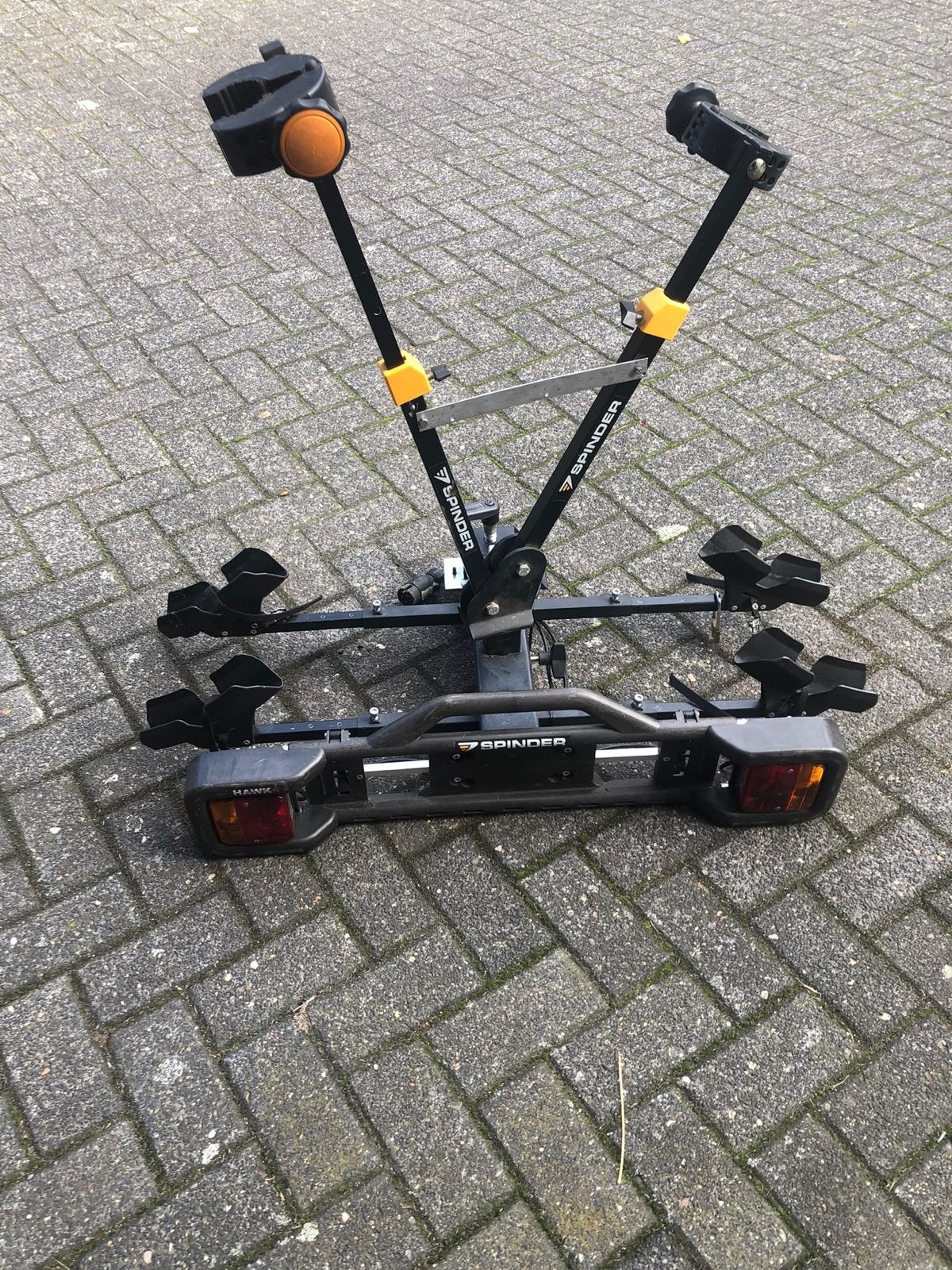 Spinder Hawk Fietsendrager voor Trekhaak - 2 Fietsen, Ophalen of Verzenden, 2 fietsen, Gebruikt, Trekhaakdrager