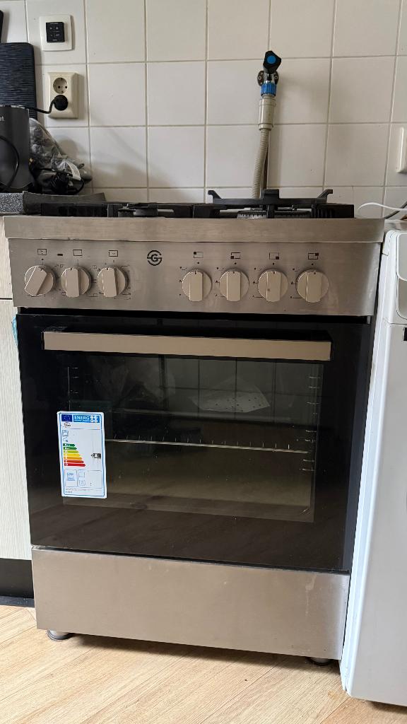 Horeca Gasfornuis Gastro – 4 pits – RVS – Topkwaliteit, Witgoed en Apparatuur, Fornuizen, Ophalen, Grill, 4 kookzones, Zo goed als nieuw