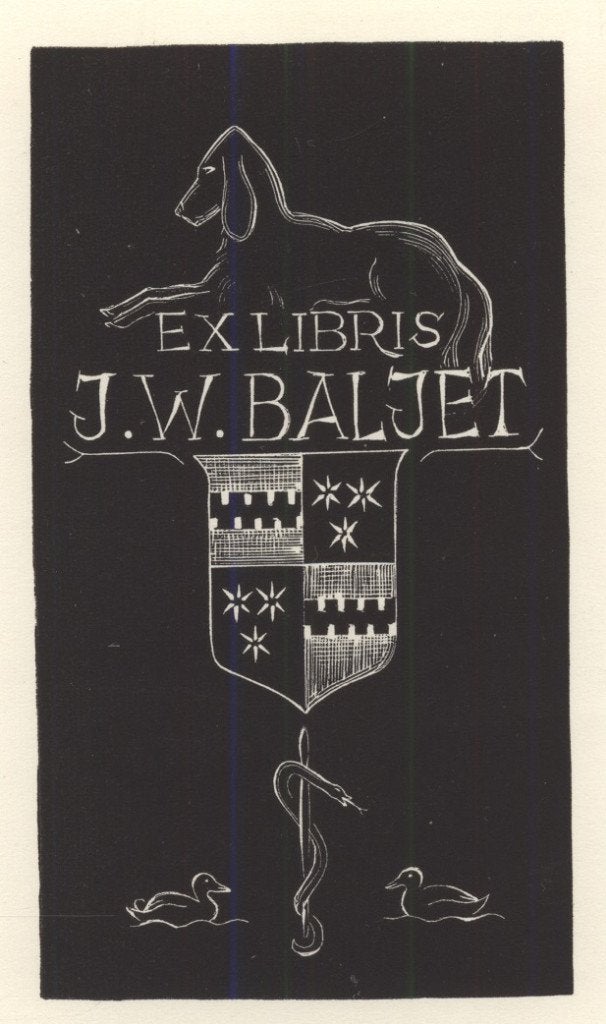 0227 Ex Libris Nederland : Dirk Govert van Luijn, 1957, Verzenden, Ex libris