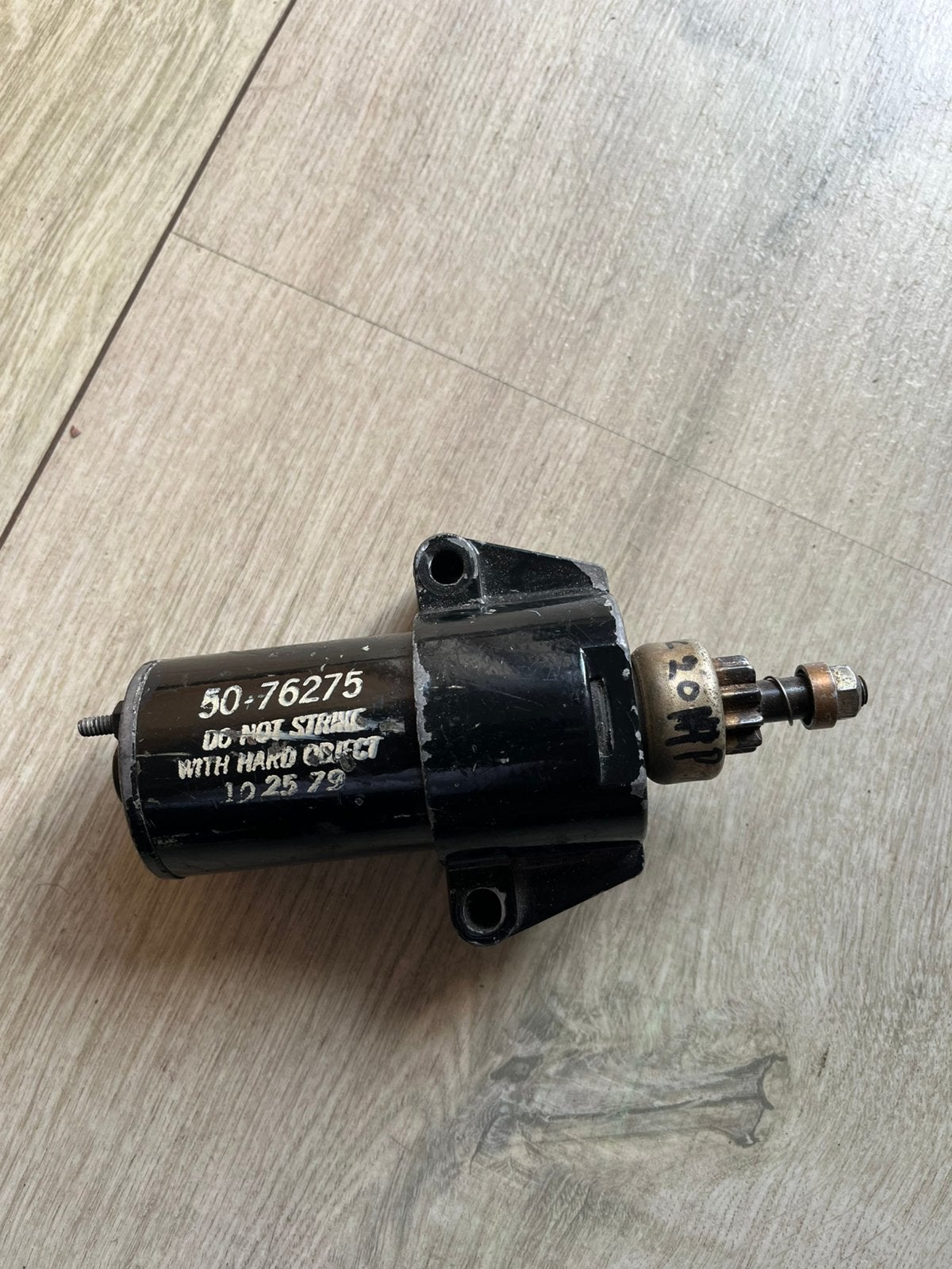 Startmotor Mercury 20 HP PK  2 takt, Ophalen of Verzenden, Zo goed als nieuw, Motor en Techniek