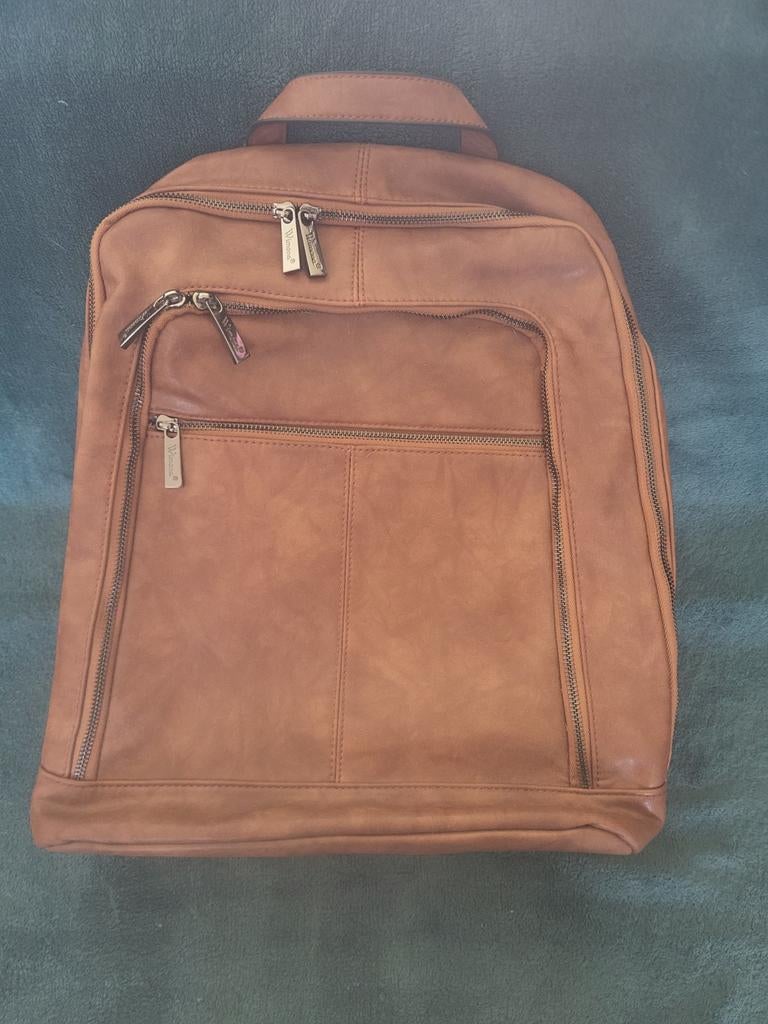 Wimona Marina 5017 Laptop Rugtas - Cognac - 15,6 inch, 25 tot 40 cm, Nieuw, 30 tot 45 cm, Ophalen