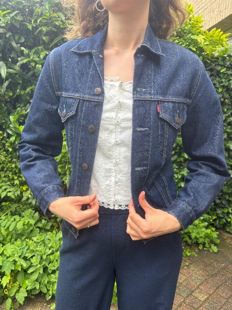 Denim jack Levi's maat S, Blauw, Ophalen of Verzenden, Zo goed als nieuw, Maat 36 (S)