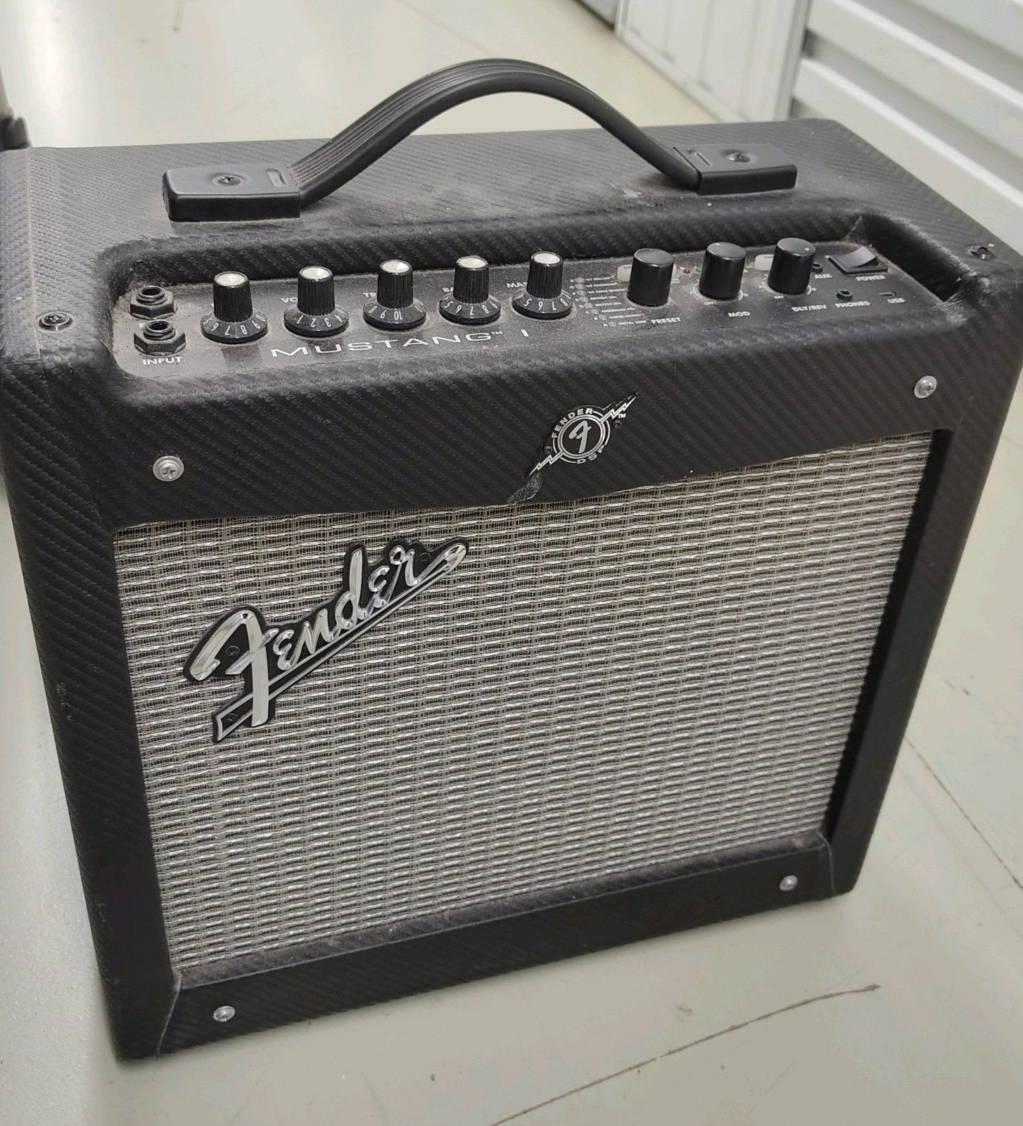 Fender Mustang I V2 Versterker, Ophalen of Verzenden, Gebruikt, Gitaar, Minder dan 50 watt