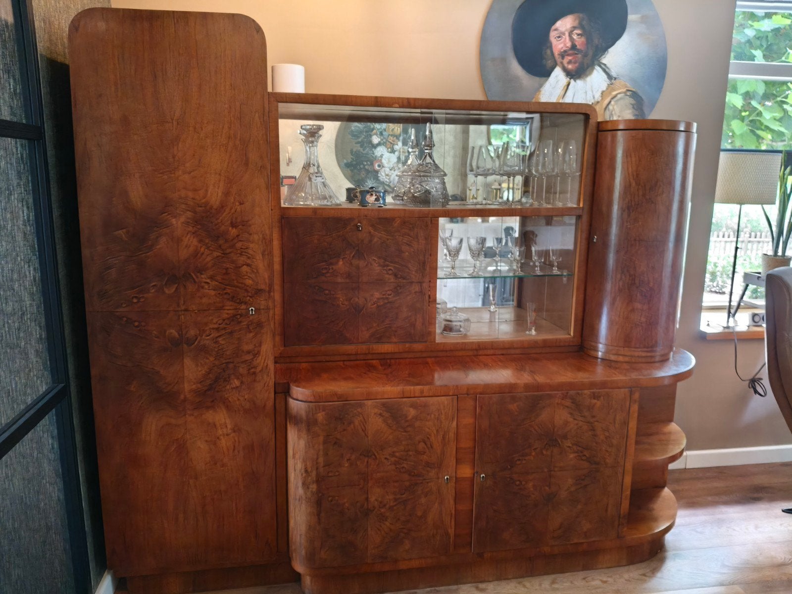 Zeldzaam Amsterdamse School Dressoir/Barmeubel, Ophalen