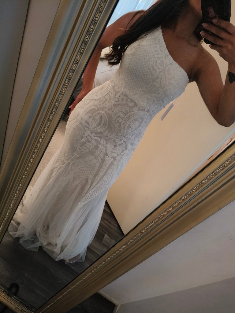 Gala/avond/bruidsjurk, Trouwjurk, Wit, Nieuw, Kalinnu