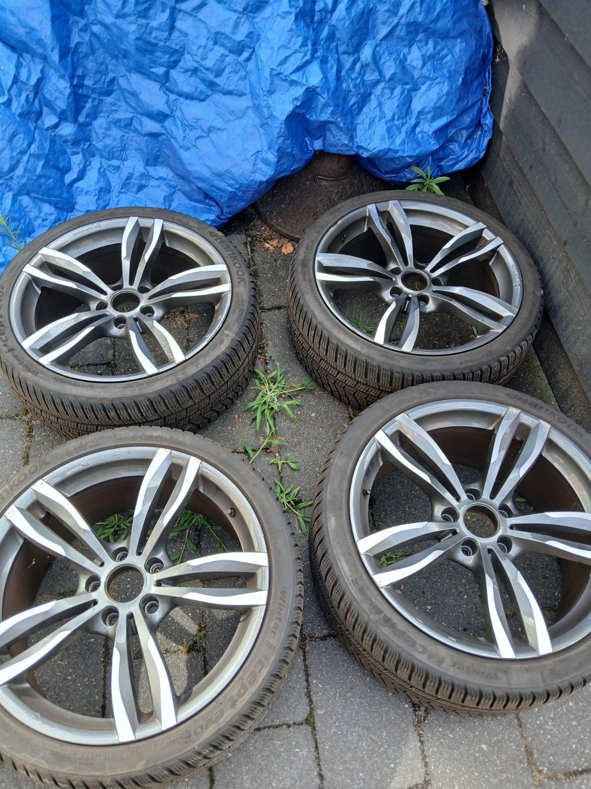 19 inch breedset, Gebruikt, 255 mm, Banden en Velgen, Winterbanden
