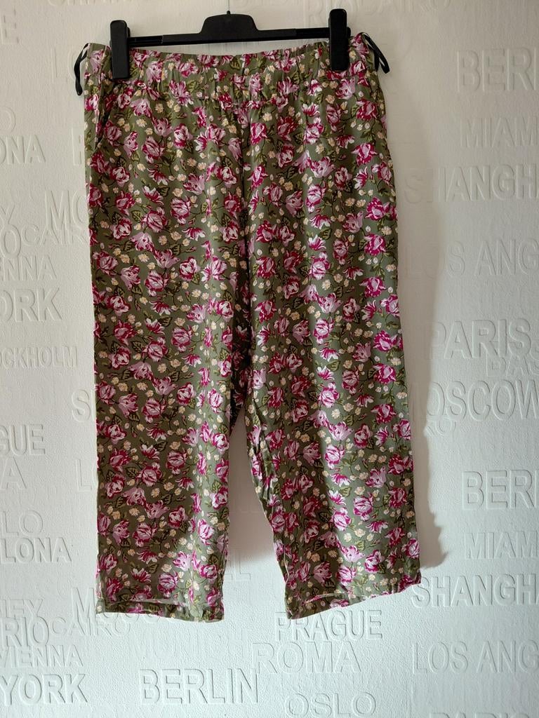 Dames broek gebloemd, Ophalen of Verzenden, Zo goed als nieuw, Lang