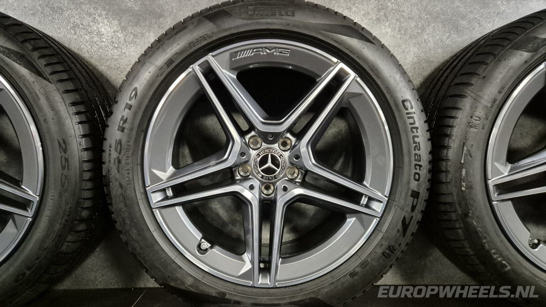 19 inch velgen S AMG zomerbanden W223 S223 V223 Mercedes, Auto-onderdelen, Banden en Velgen, 19 inch, Gebruikt, 255 mm, -
