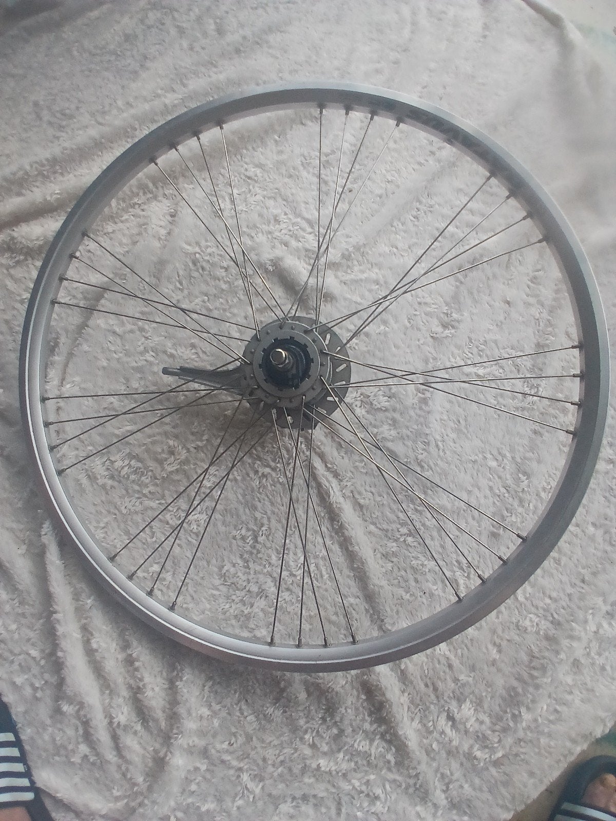 Batavus fietswiel met Shimano naafdynamo en terugtraprem, Fietsen en Brommers, Fietsonderdelen, Gebruikt, Batavus, Aluminium, Stadsfiets
