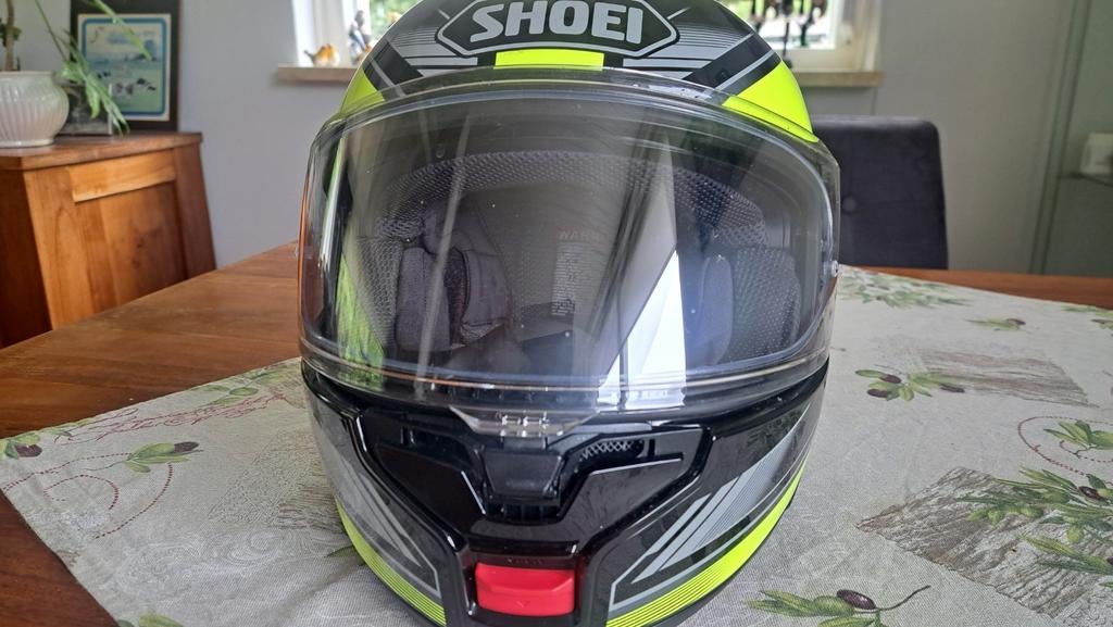 Shoei Systeemhelm Neotec IIlwart/Neon Geel, Systeemhelm, Heren, Ophalen of Verzenden, S