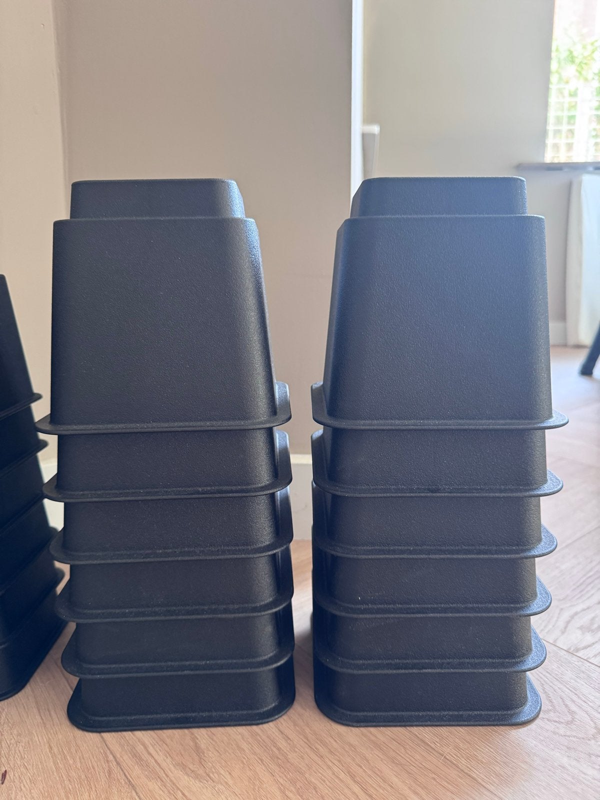Bedklossen - Verhogers voor bed of meubels, Ophalen, Overige materialen, Eenpersoons, Zwart