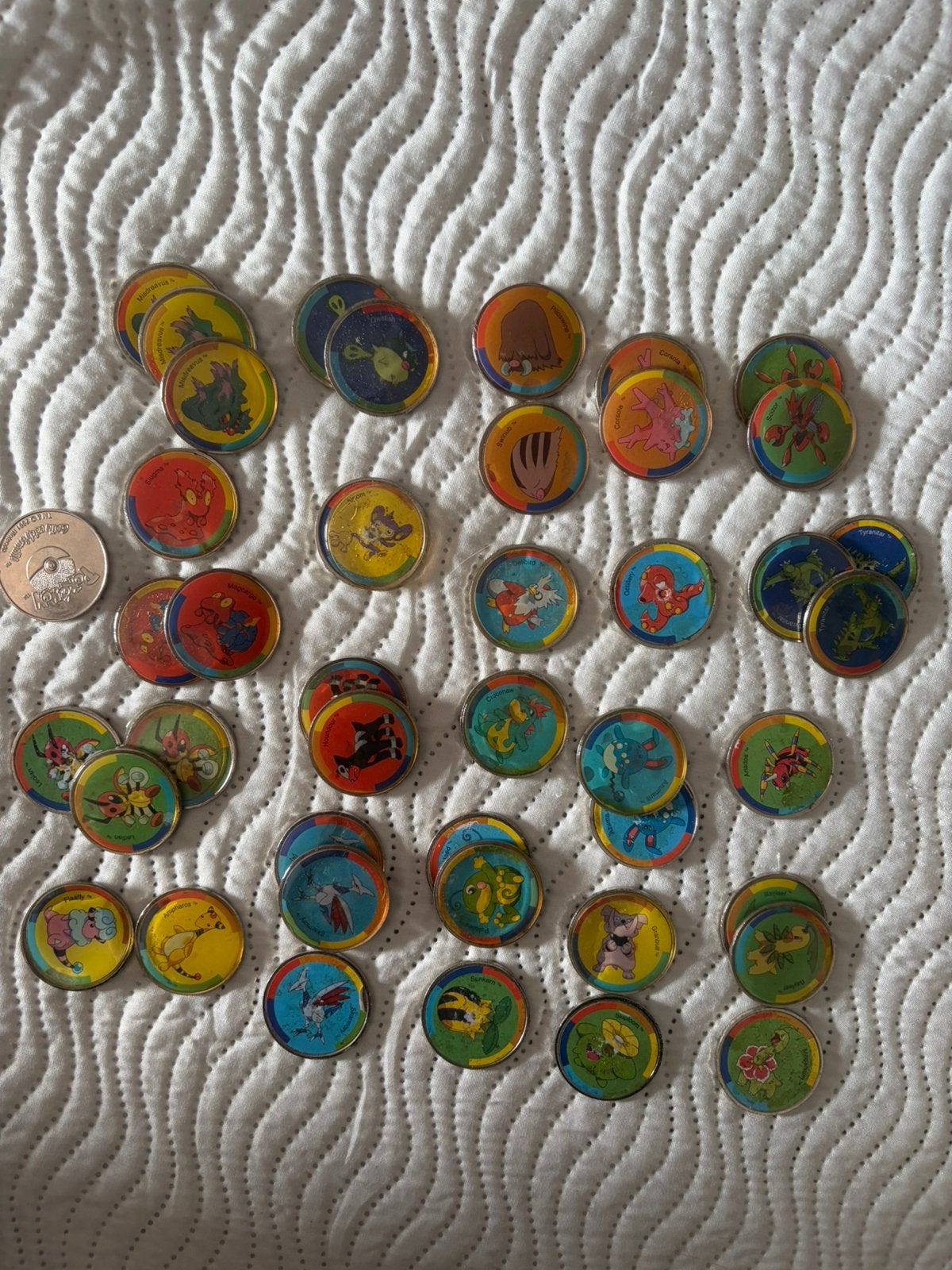 Pokemon metalen munten Tazos flippos, Ophalen of Verzenden, Losse flippo's