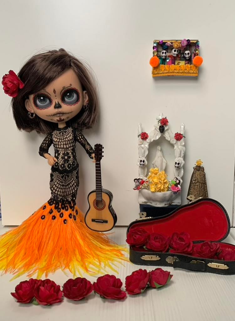 Blythe ooak dia los muertes, Verzamelen, Verzenden, Zo goed als nieuw, Pop