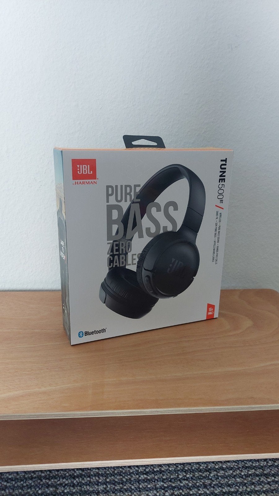 JBL Tune 500BT Draadloze On-ear Koptelefoon Zwart, JBL, Nieuw, On-ear, Ophalen of Verzenden