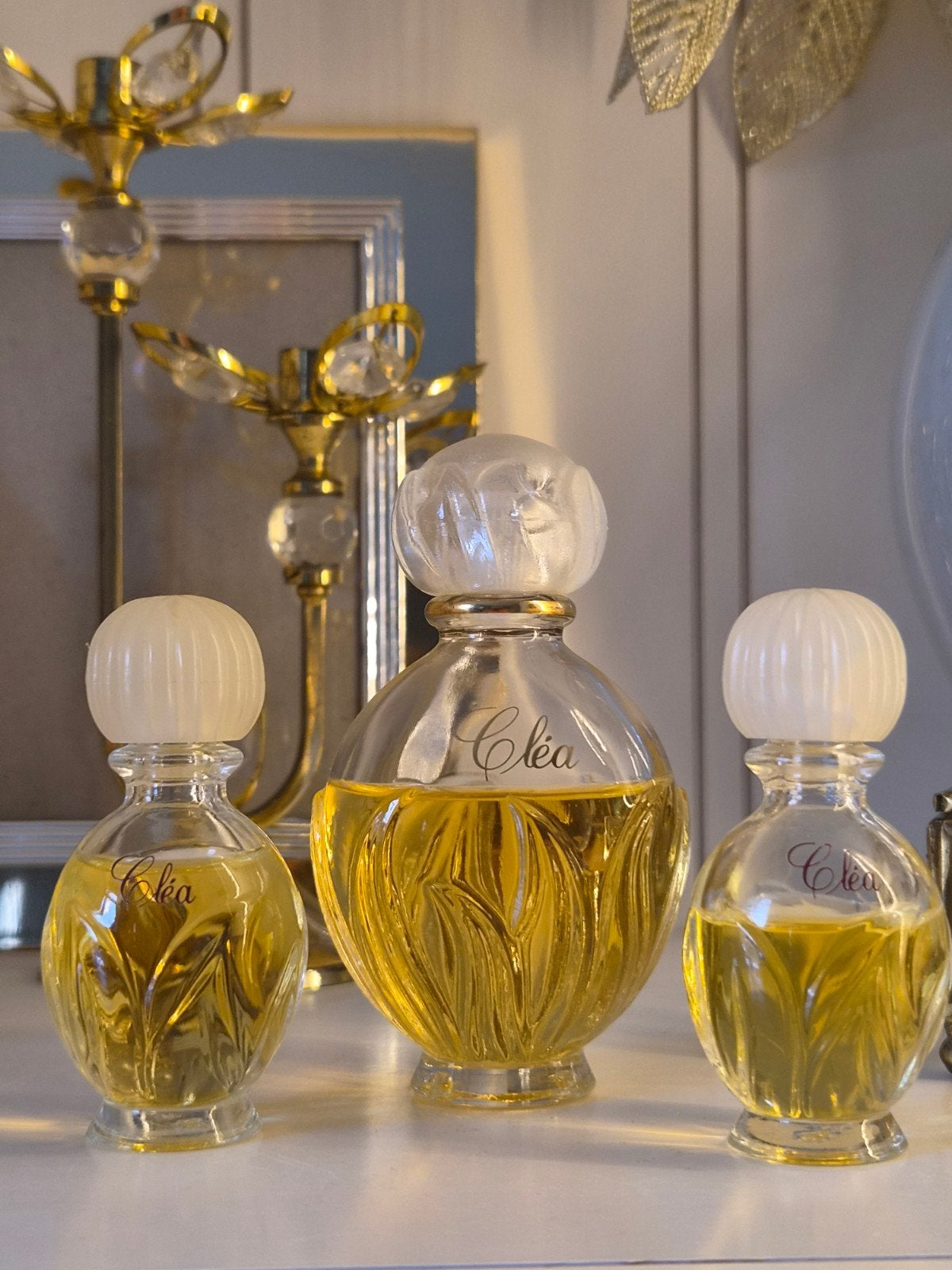 Vintage parfum Clea Yves Rocher - 3 flesjes (60ml, 2x30ml), Ophalen of Verzenden, Gebruikt