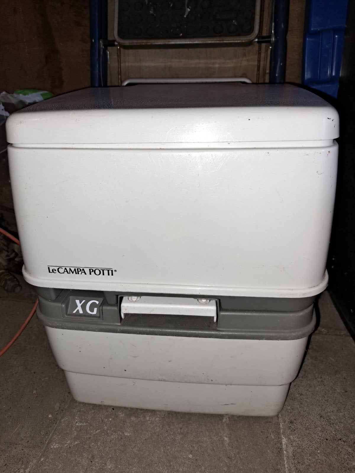 Le Campa Potti XG draagbaar toilet, Ophalen, Gebruikt