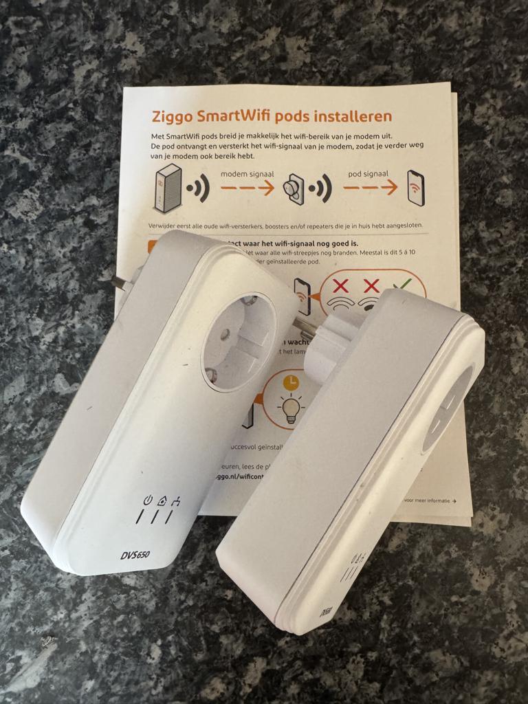 Ziggo Smart wifi pods, Ophalen of Verzenden, Zo goed als nieuw, Ziggo pods - WiFi versterkers
