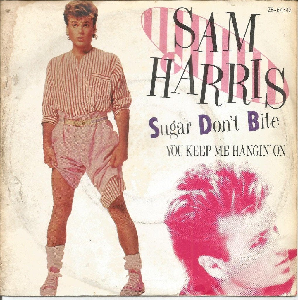 Sam Harris – Sugar Don't Bite (1984), Gebruikt, Fotohoes, 7 inch, Ophalen of Verzenden