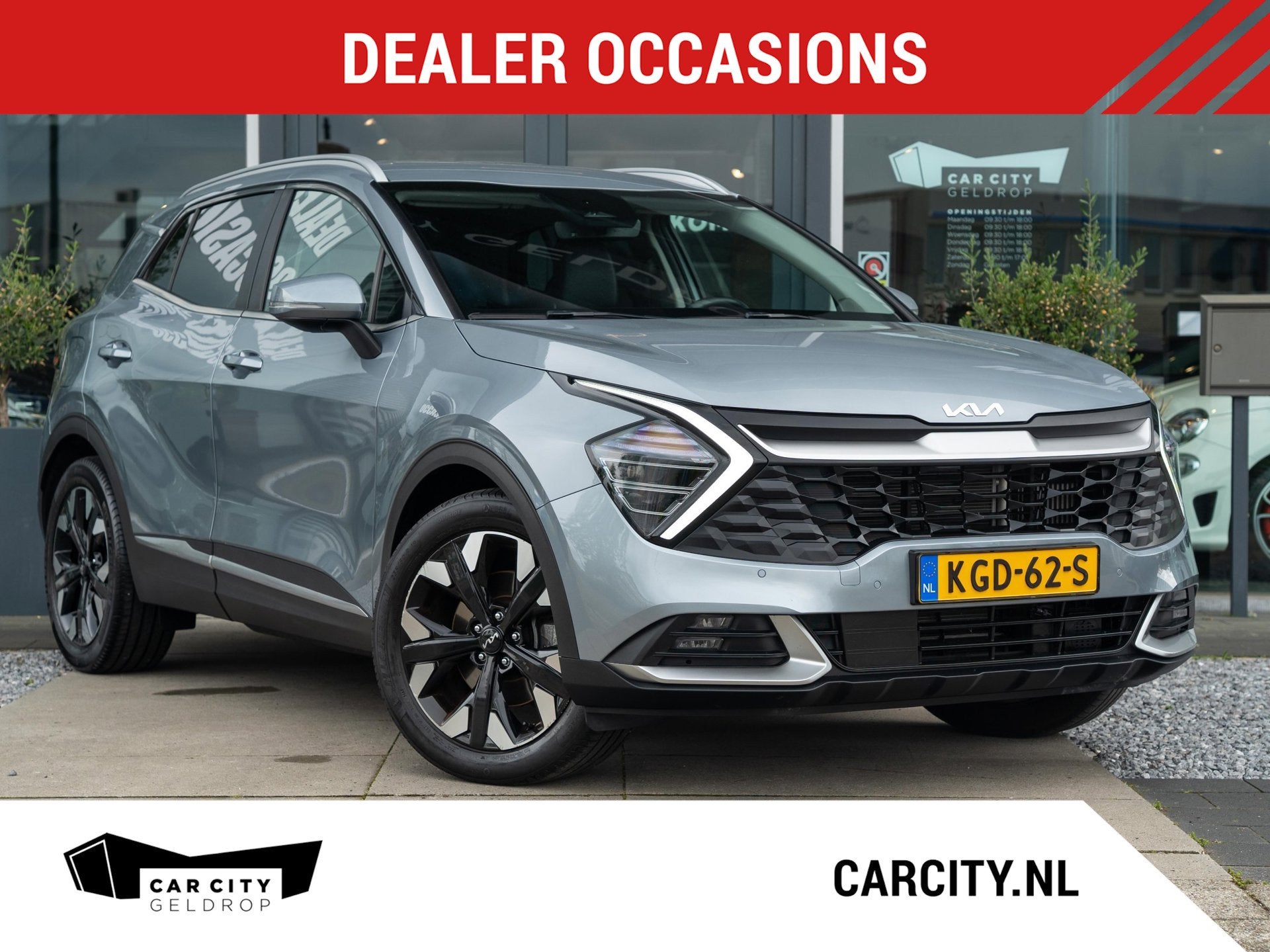 Kia SPORTAGE 1.6 T-GDi Plug-in Hybrid AWD DynamicPlusLine /, Auto's, Kia, Automaat, Gebruikt, 4 cilinders, Leder en Stof