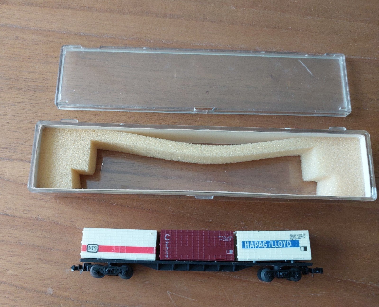 Lima containerwagon DB Hapag Lloyd Cti in OVP, Gebruikt, Gelijkstroom, Wagon, Ophalen of Verzenden