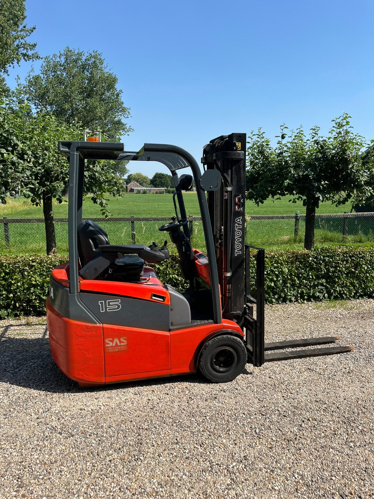 Toyota 7fbest 15 sas 1500kg triplex freelift sideshift✅, 1000 tot 2000 kg, Ophalen of Verzenden, Elektrisch, Heftruck