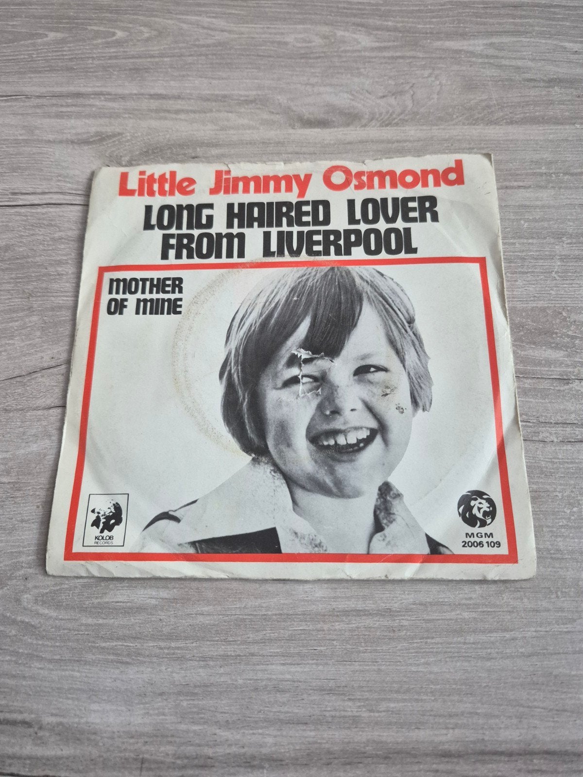 Little Jimmy Osmond - Long Haired Lover From Liverpool, Gebruikt, Originele persing, 7 inch, Ophalen of Verzenden