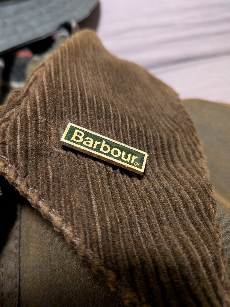 Barbour gewatteerde jas met corduroy kraag sjaal en hoed, Ophalen, Overige maten, Zo goed als nieuw, Raintex