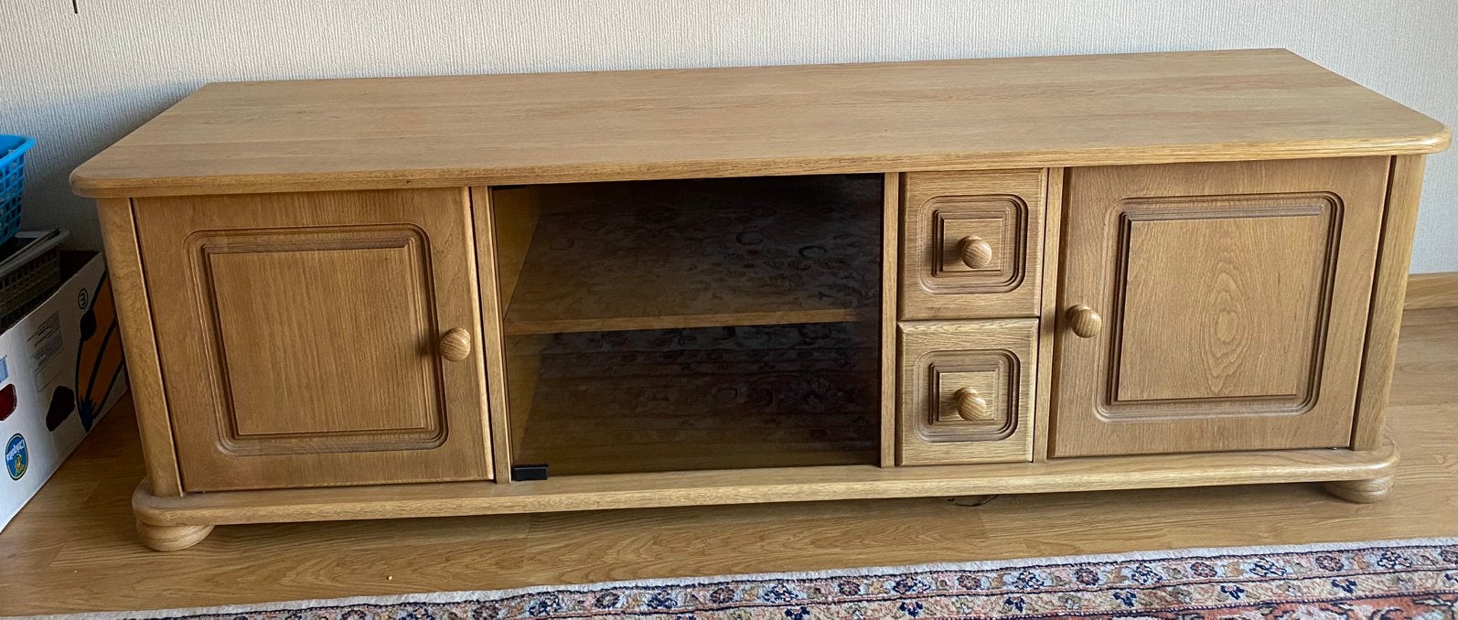 TV meubel eikenhout, Ophalen, Zo goed als nieuw, 25 tot 50 cm, Minder dan 100 cm